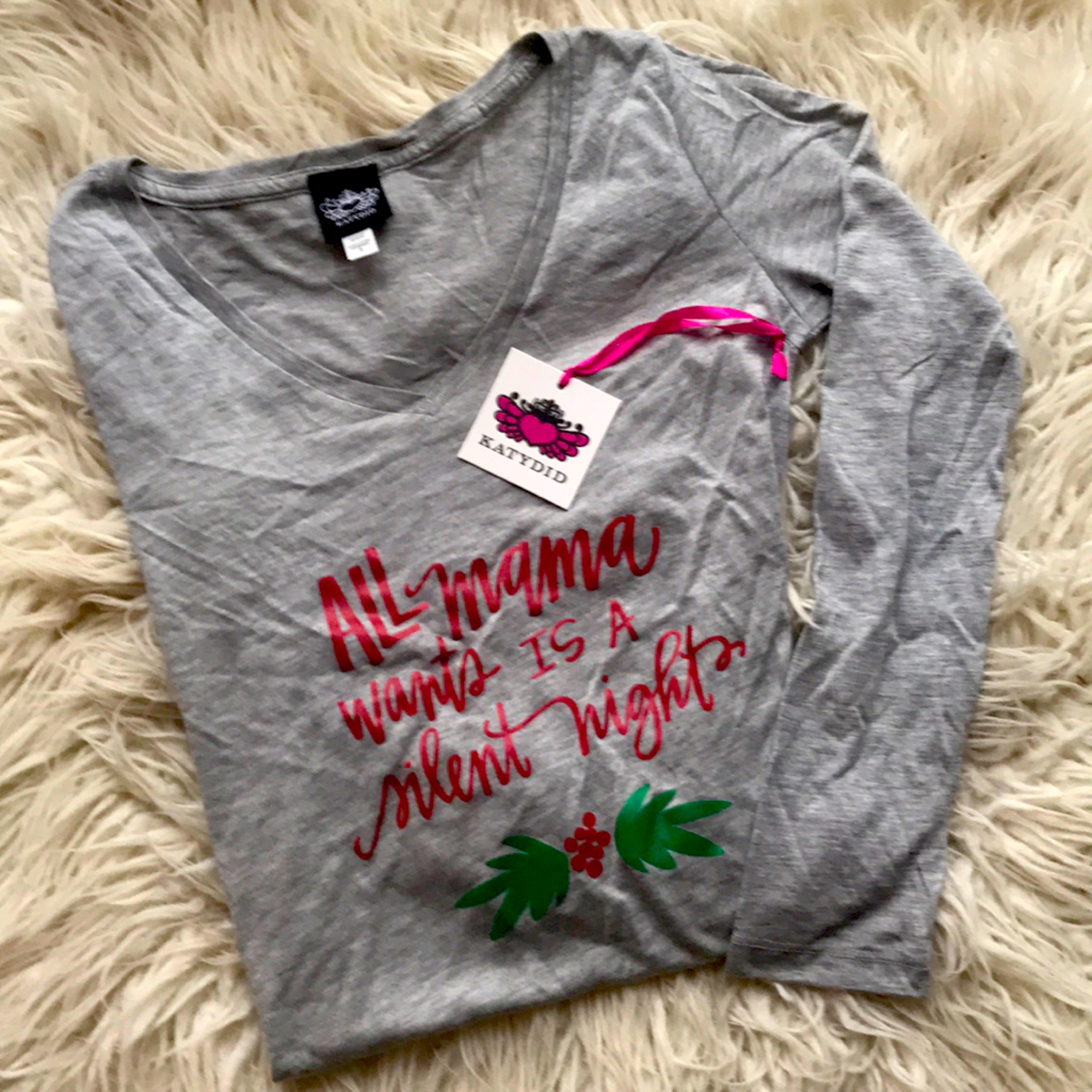 Long Sleeve Holiday Graphic Tee